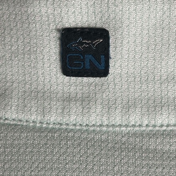 Greg Norman Mens Quarter Zip Pullover Shirt M Aqua Blue Play‎ Dry Golf Casual - Picture 6 of 9
